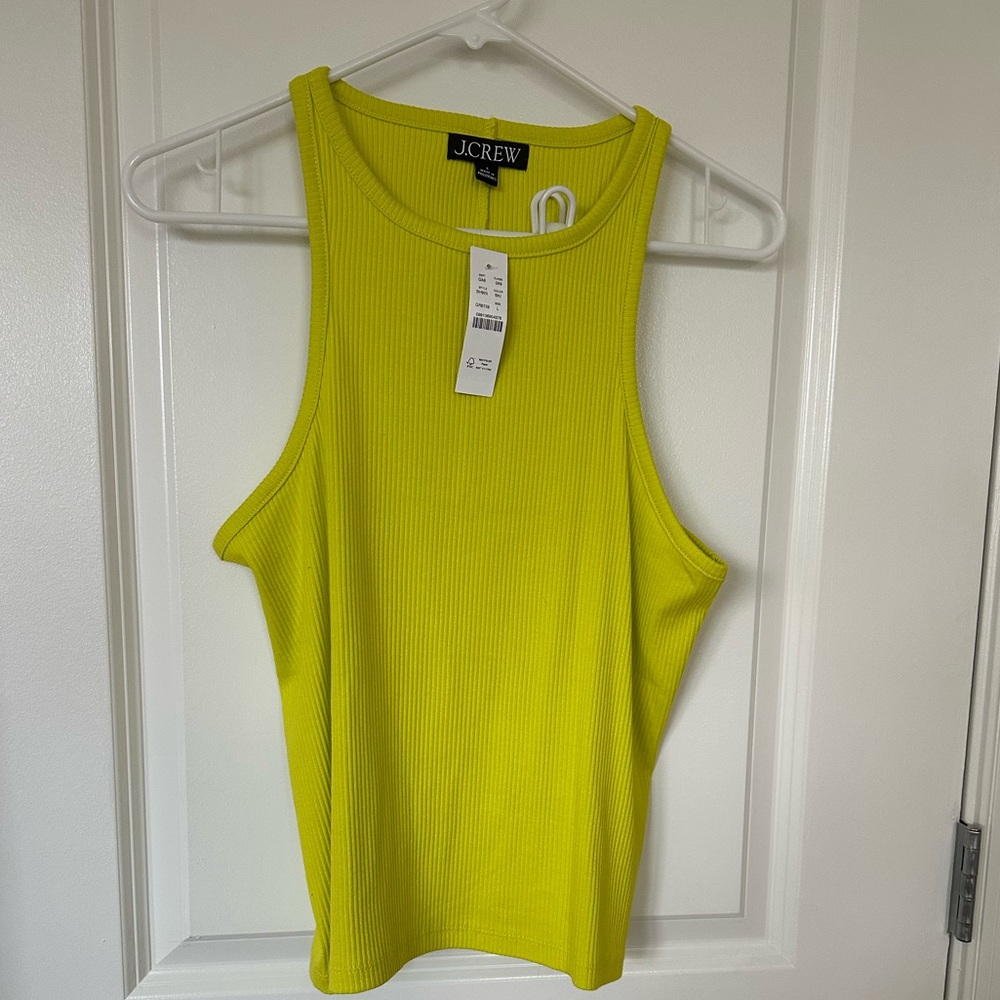J. Crew bright tank. NWT. size L.